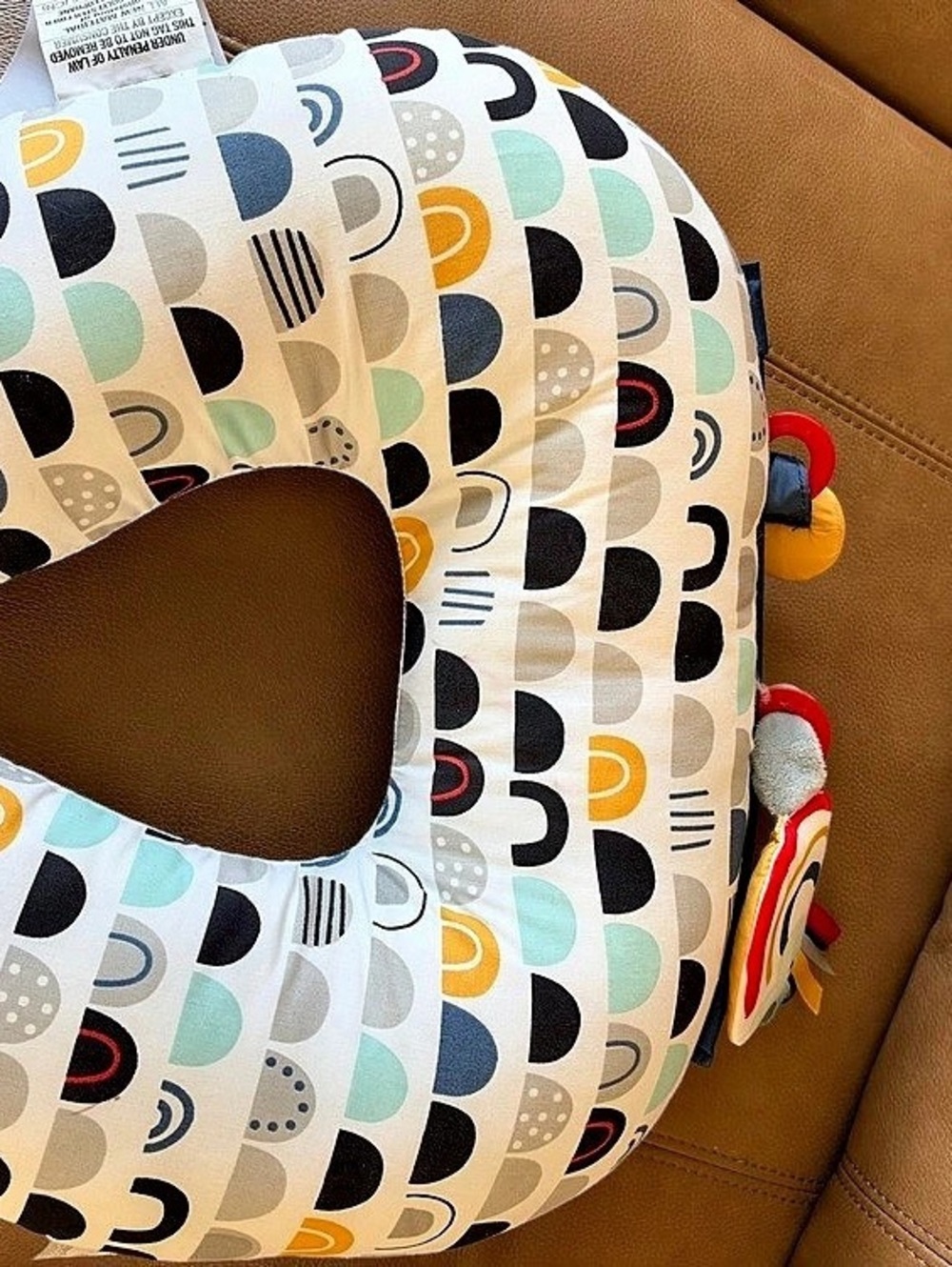 Boppy Elevate Adjustable Nursing Pillow White & Black